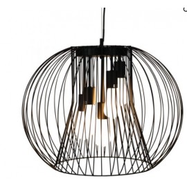 Oriel Lighting-MALO.60 Black Wire 5 Lights Pendant 